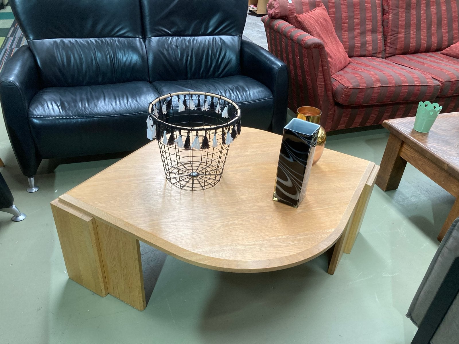 Stijlvolle houten salontafel - Gebruikt, Gebruikt, 100 tot 150 cm, W, Grenenhout