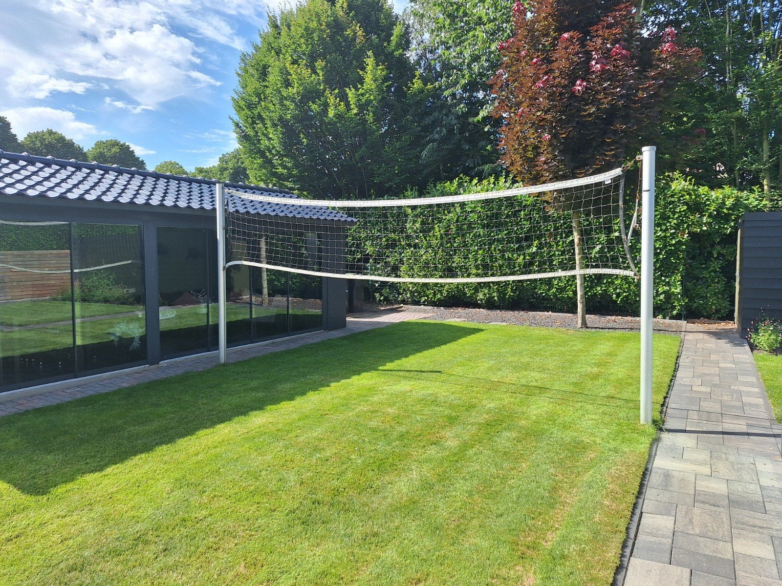 Nijhuis Sporthal Aluminium Volleybalpalen, Ophalen, Gebruikt
