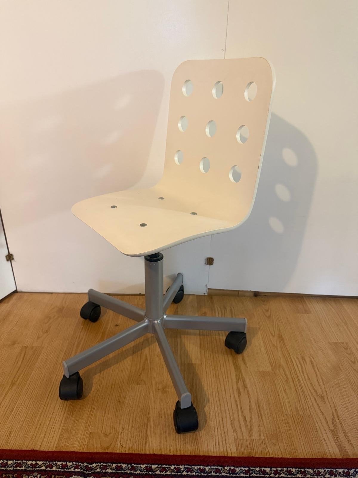 IKEA Jules Kinderbureaustoel / Draaistoel - Wit, Ophalen, Gebruikt, Wit, Bureaustoel