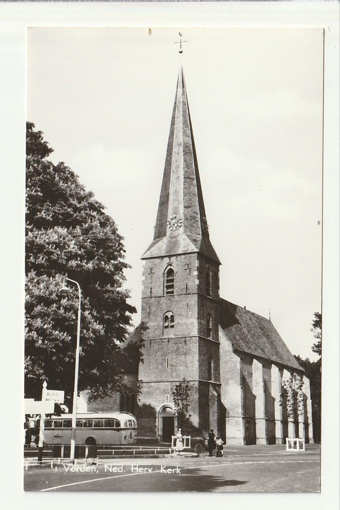 VORDEN NED. HERVORMDE KERK SPITSE TOREN GTW GUY ARAB VERHEUL, Ophalen of Verzenden, 1960 tot 1980, Ongelopen, Gelderland