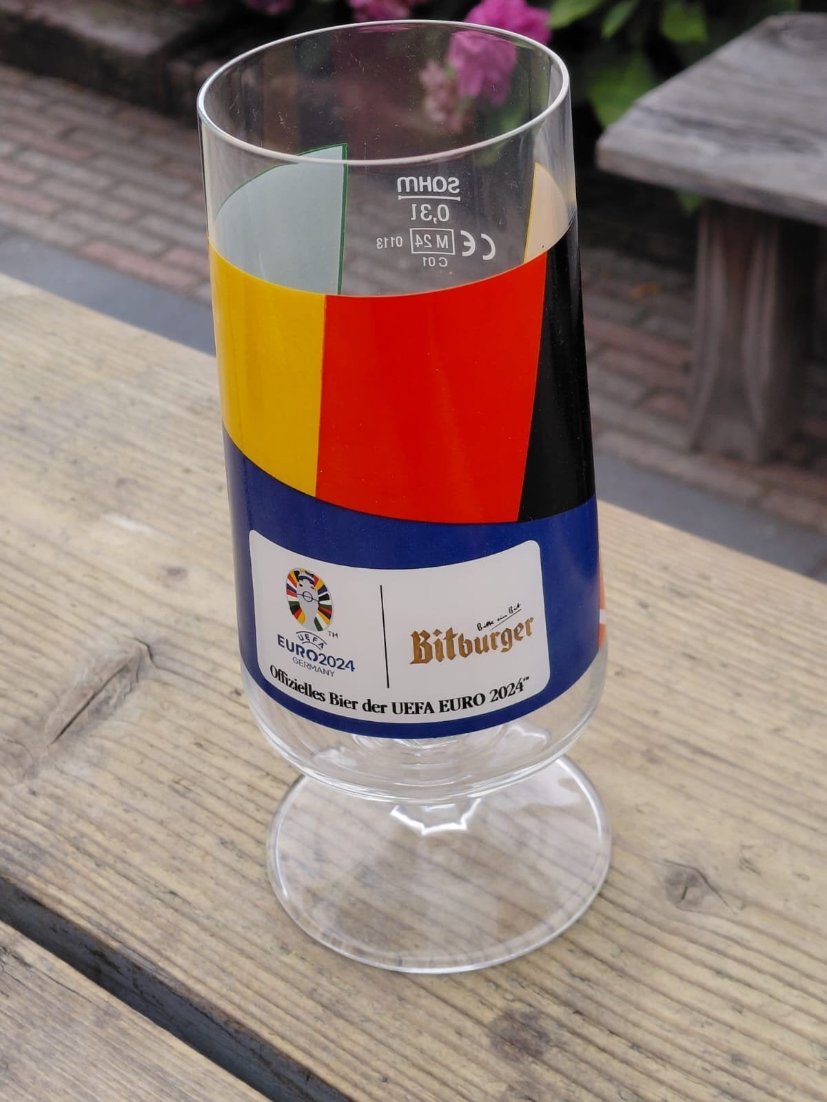 Bitburger UEFA EURO 2024 Bierglas - Duitsland, Verzamelen, Ophalen of Verzenden