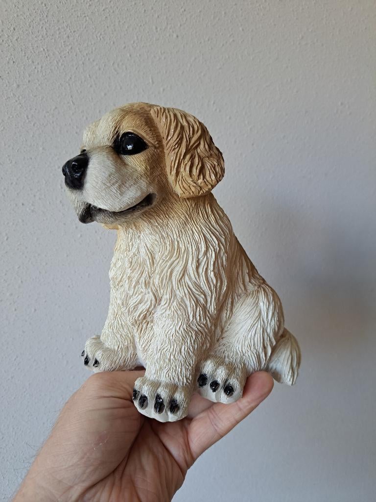 Grote Golden Retriever hond, kunsthars 16x14x18cm, Verzamelen, Beelden en Beeldjes, Ophalen of Verzenden, Zo goed als nieuw, Dier