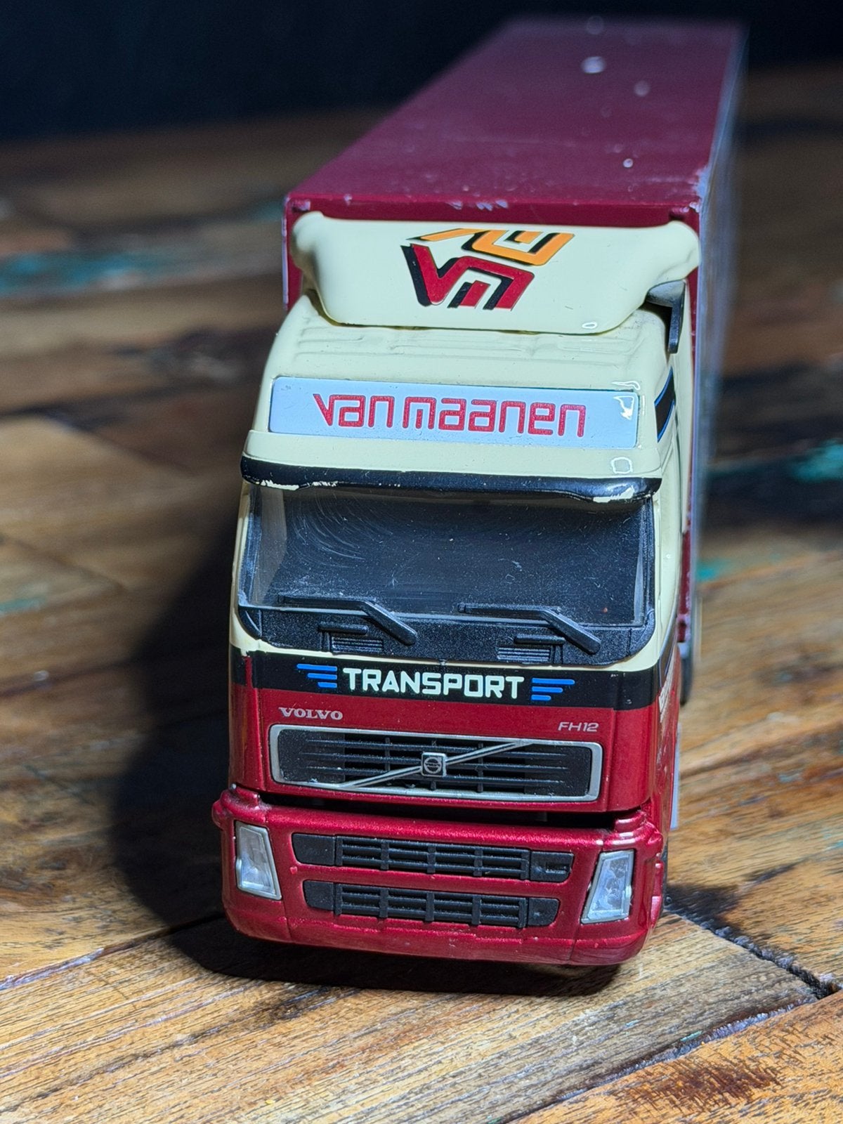 Lion Toys Volvo FH12 Van Maanen Transport Barneveld 1:50, Ophalen of Verzenden, Gebruikt, Bus of Vrachtwagen, Lion Toys