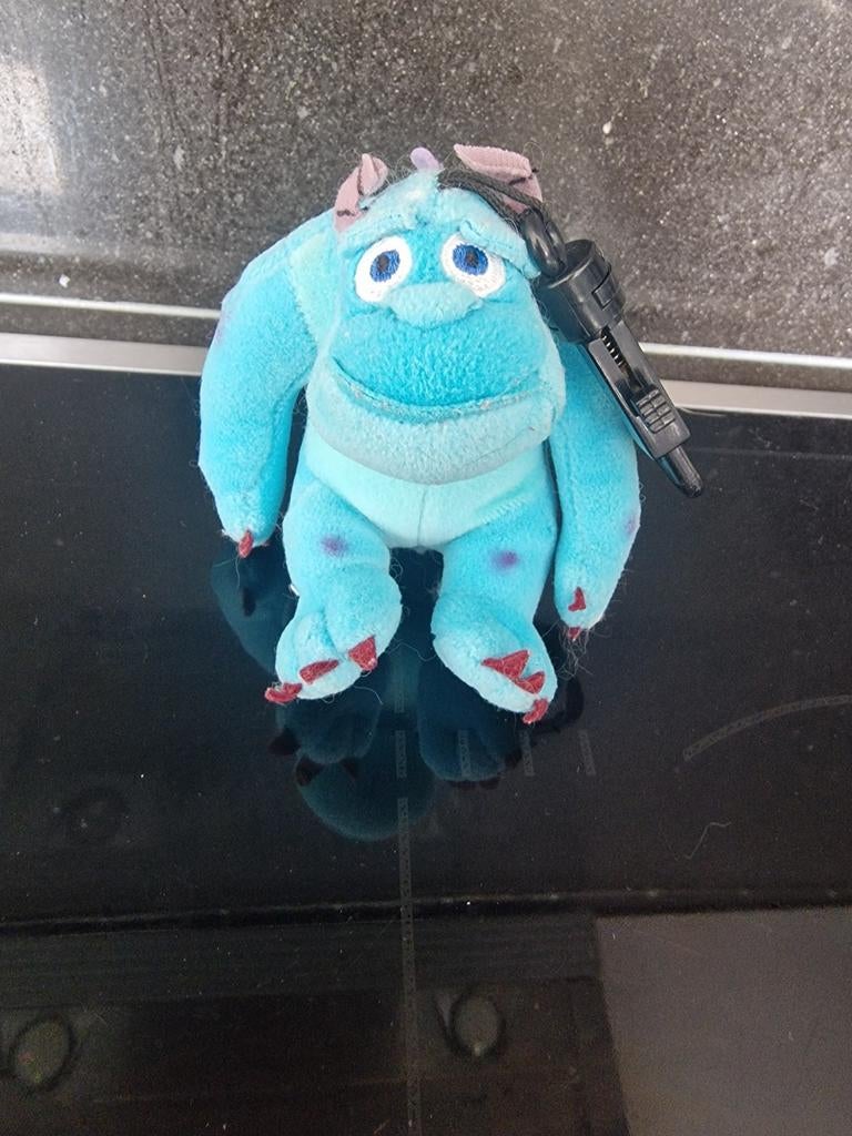 Vintage Disney Sully knuffel Monsters en Co. sleutelhanger, Kinderen en Baby's, Speelgoed | Knuffels en Pluche, Disney, Overige typen