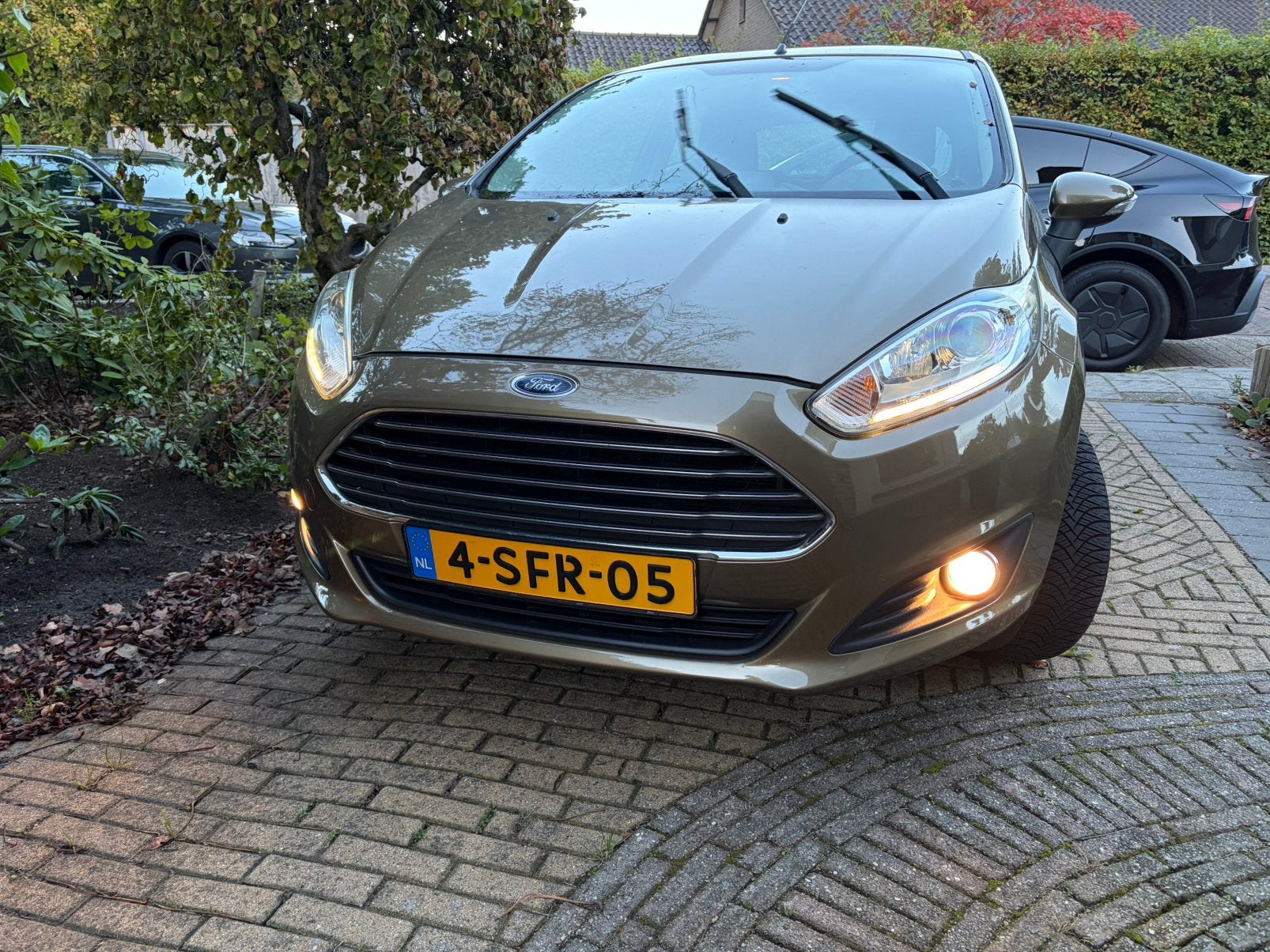 Ford Fiësta 1.0 80PK 2013 Bruin/goud, Auto's, 31 €/maand, Bruin, 23 km/l, Origineel Nederlands