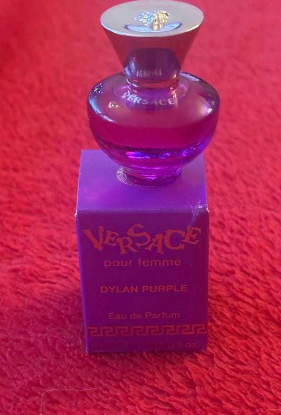 Versace Dylan Purple Femme miniatuur edp, Ophalen of Verzenden, Zo goed als nieuw