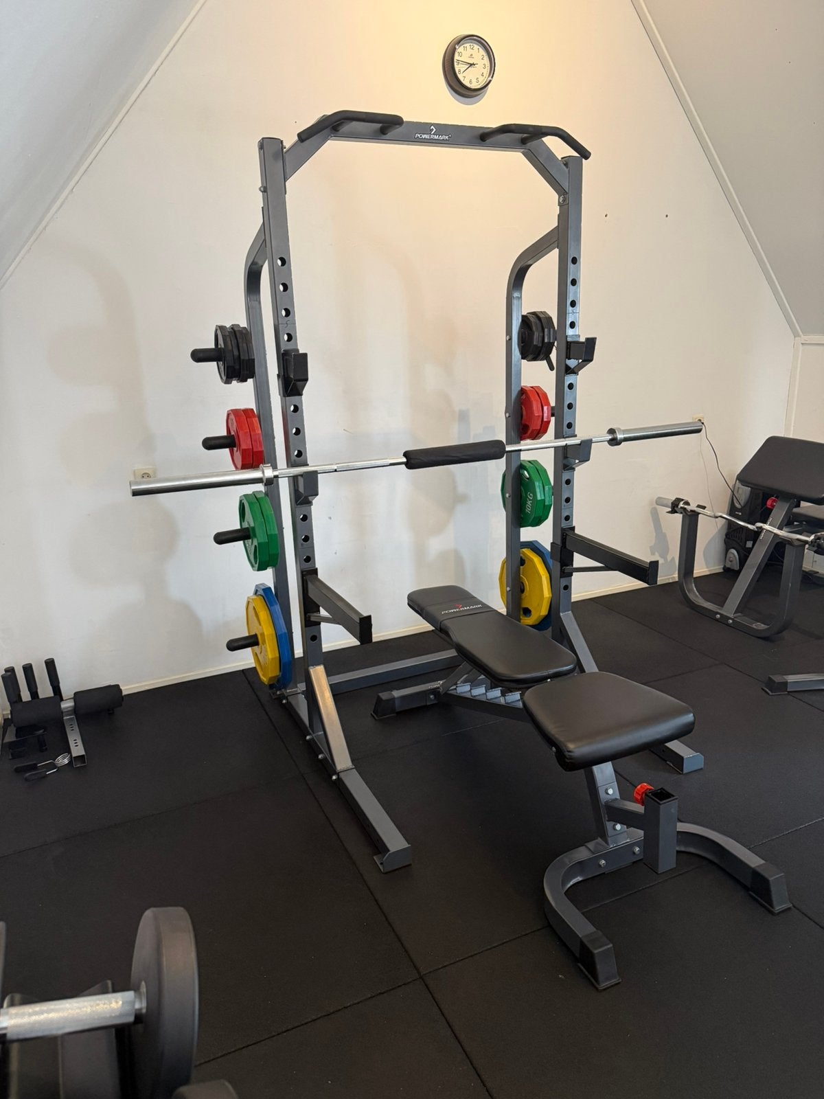 Powermark squat rek 470 hr, Ophalen, Gebruikt, Krachtstation, Buik