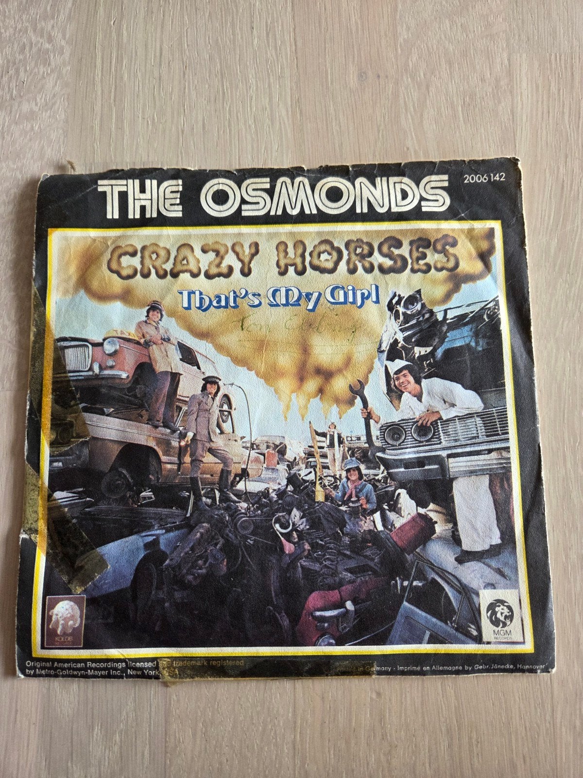 The Osmonds - Crazy Horses (Single, 1972), Gebruikt, Pop, 7 inch, EP