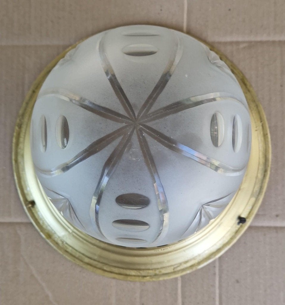 Art Deco Plafond Afdeklamp, Antiek en Kunst, Antiek | Lampen, Ophalen of Verzenden
