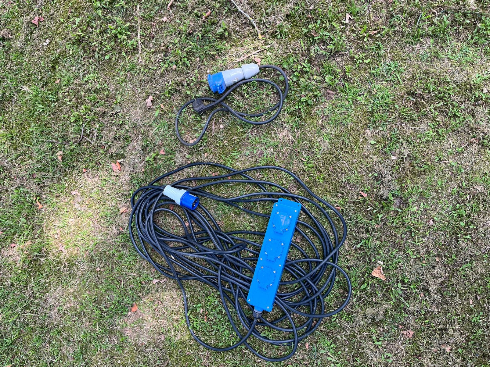 ProPlus 20 meter lange 3-voudige 2x USB CEE stekkerdoos, Caravans en Kamperen, Verzenden, Zo goed als nieuw