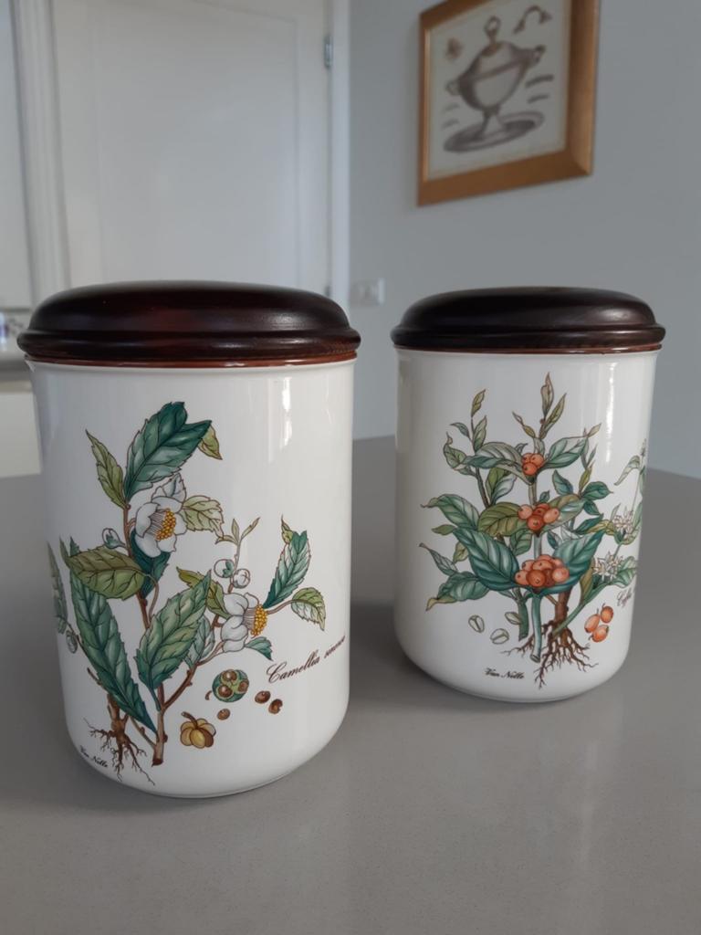 2 grote Voorraadpotten Villeroy en Boch Botanica van Nelle, Overige typen, Ophalen of Verzenden, Zo goed als nieuw, Overige stijlen