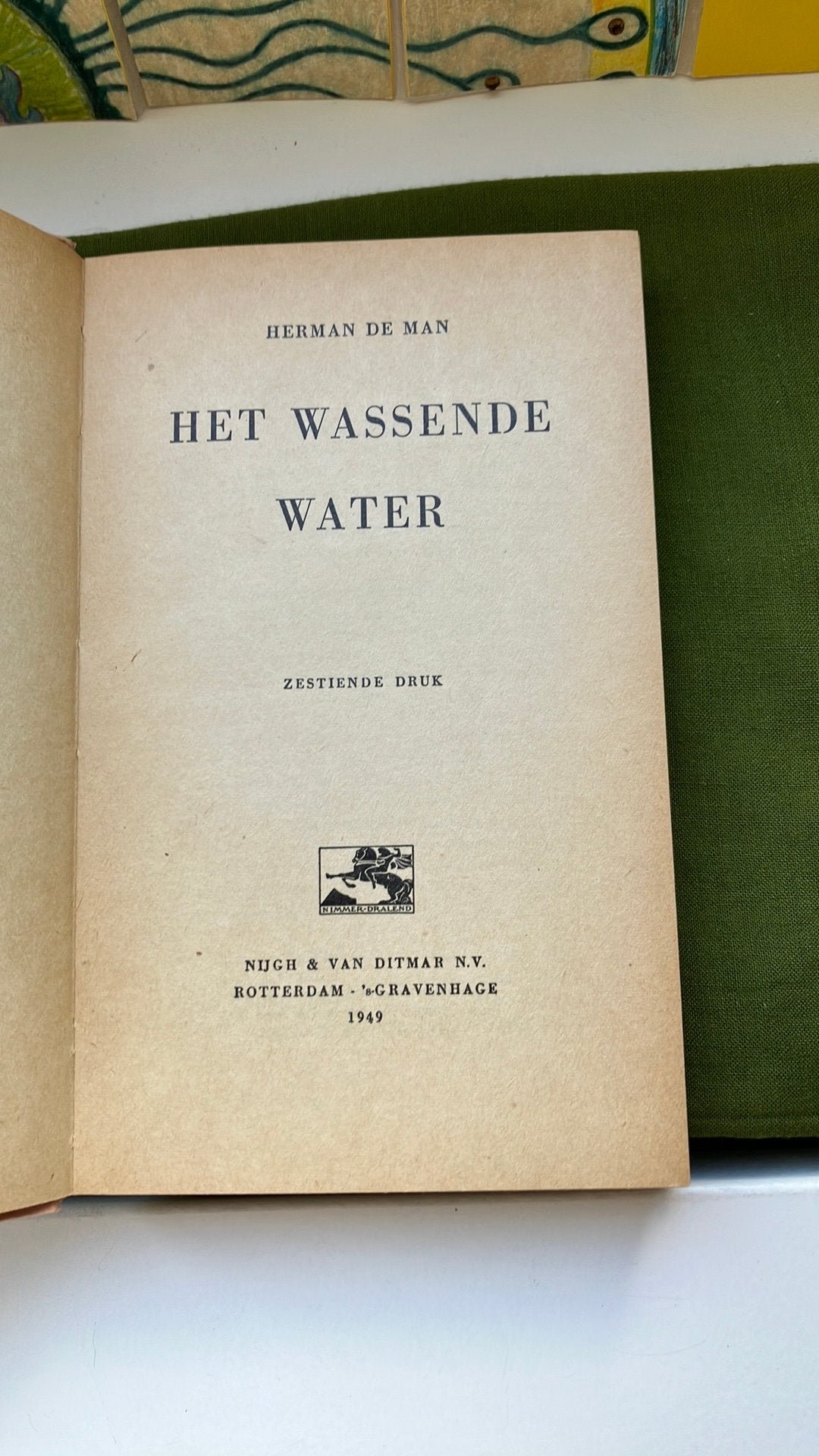 Herman de Man. Het wassende water. 16e druk. 1949, Ophalen of Verzenden, Zo goed als nieuw, Herman de Man