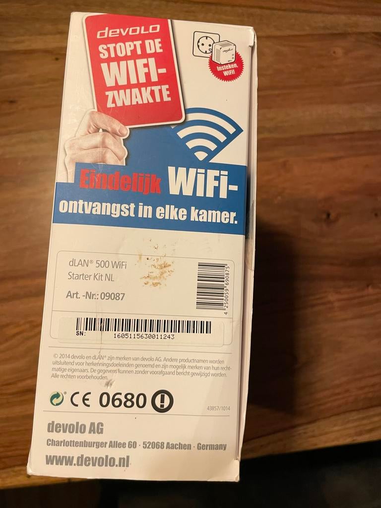 Devolo dLAN 500 WiFi Starter Kit - Versterk je WiFi!, Ophalen of Verzenden, Zo goed als nieuw