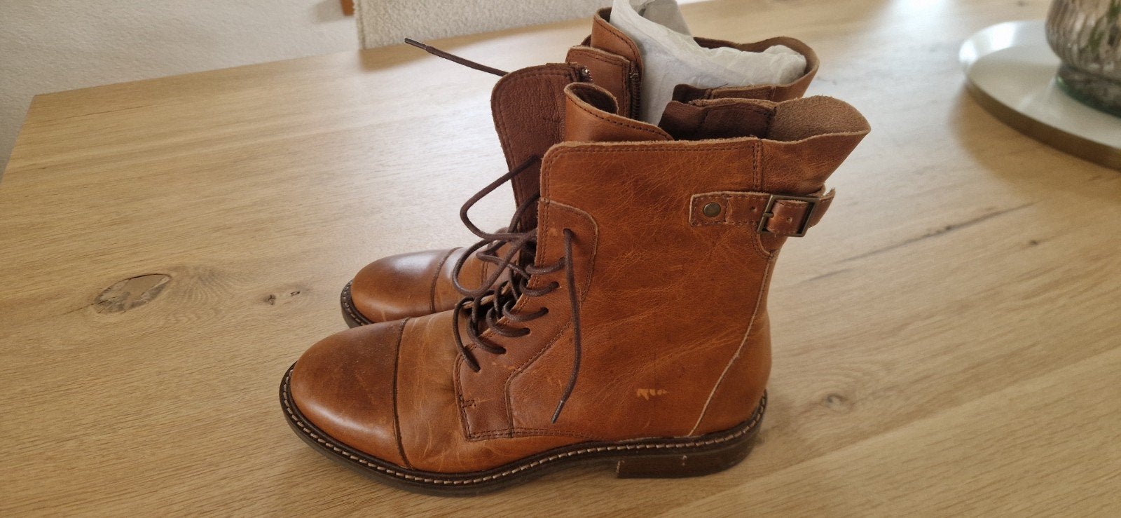 Manfield dameslaarzen maat 38 - Nieuwstaat, Bruin, Lage of Enkellaarzen, Nieuw, Ophalen of Verzenden