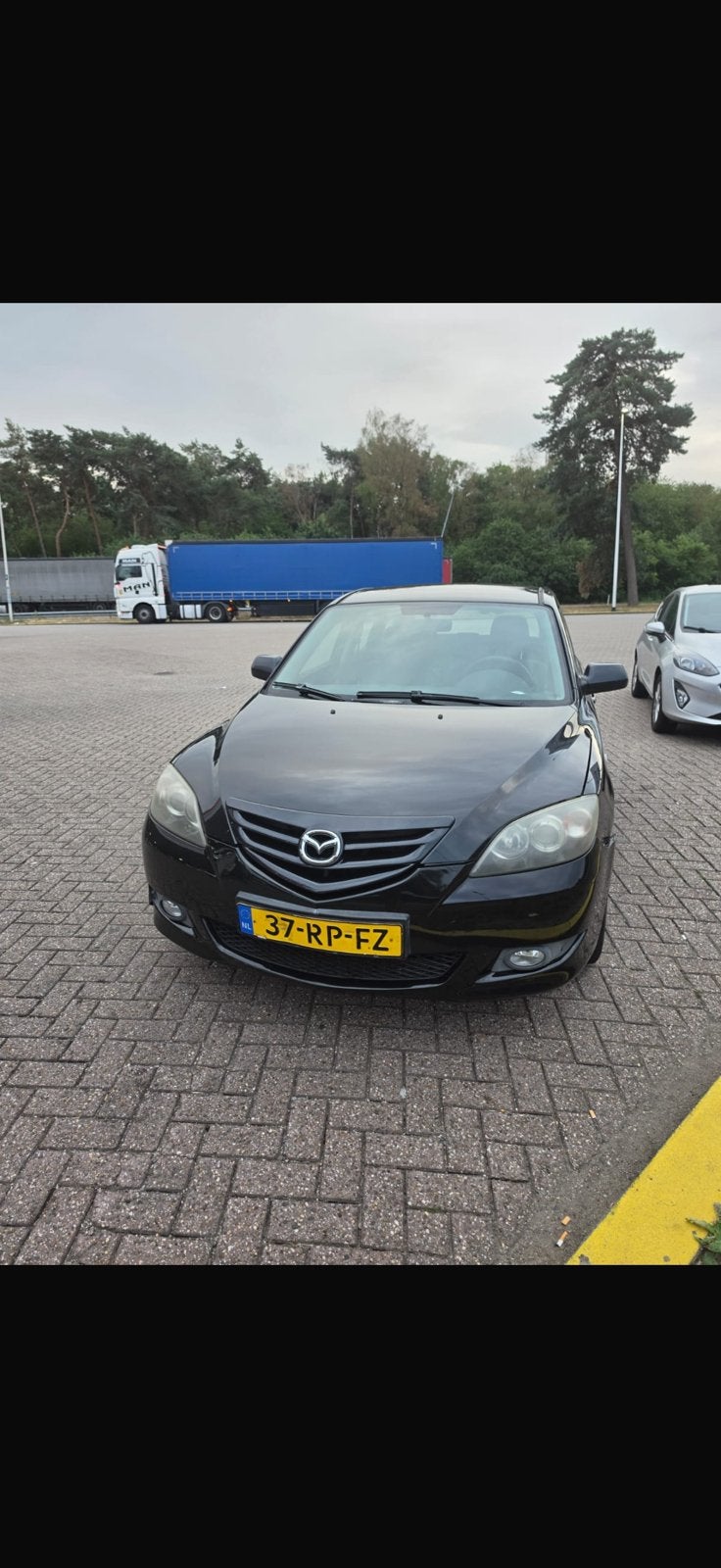 Mazda 3 1.6 Hatchback 2005 Zwart, Auto's, Mazda, Voorwielaandrijving, 1160 kg, 4 cilinders, Zwart