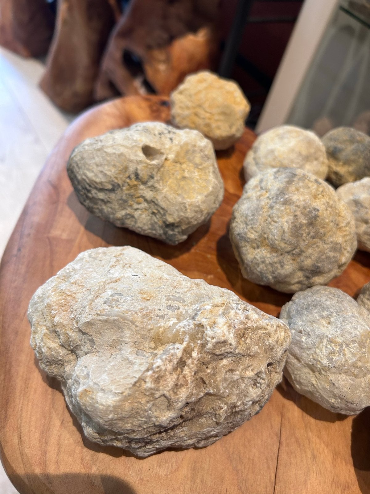 12x Geodes Groot en Klein - van €130 nu €70, Ophalen of Verzenden, Mineraal