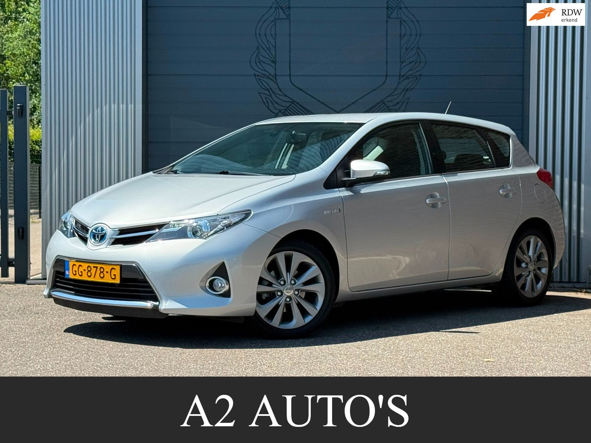 Toyota Auris 1.8 Hybrid Lease Automaat|Ecc|Navi, Euro 5, Stof, Gebruikt, 4 cilinders