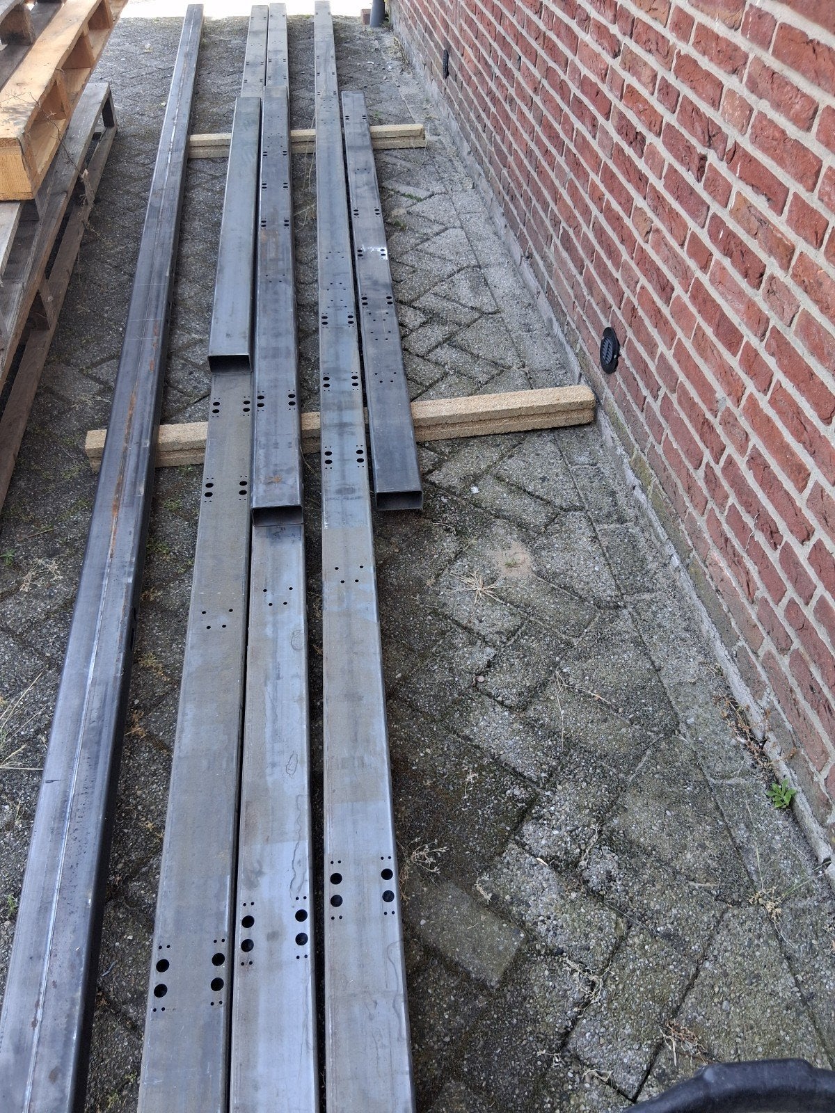 Kokerprofiel met boorgaten - 100x50x2.5mm, Ophalen
