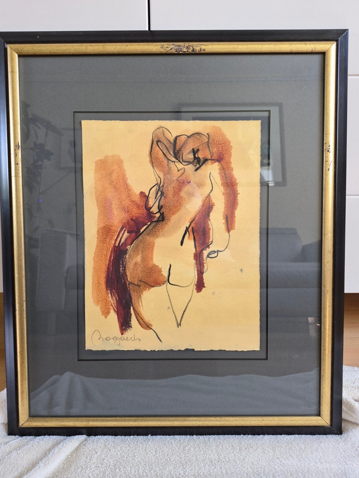 Mooi werk vrouwelijk naakt. Diane Bogaerts, Ophalen