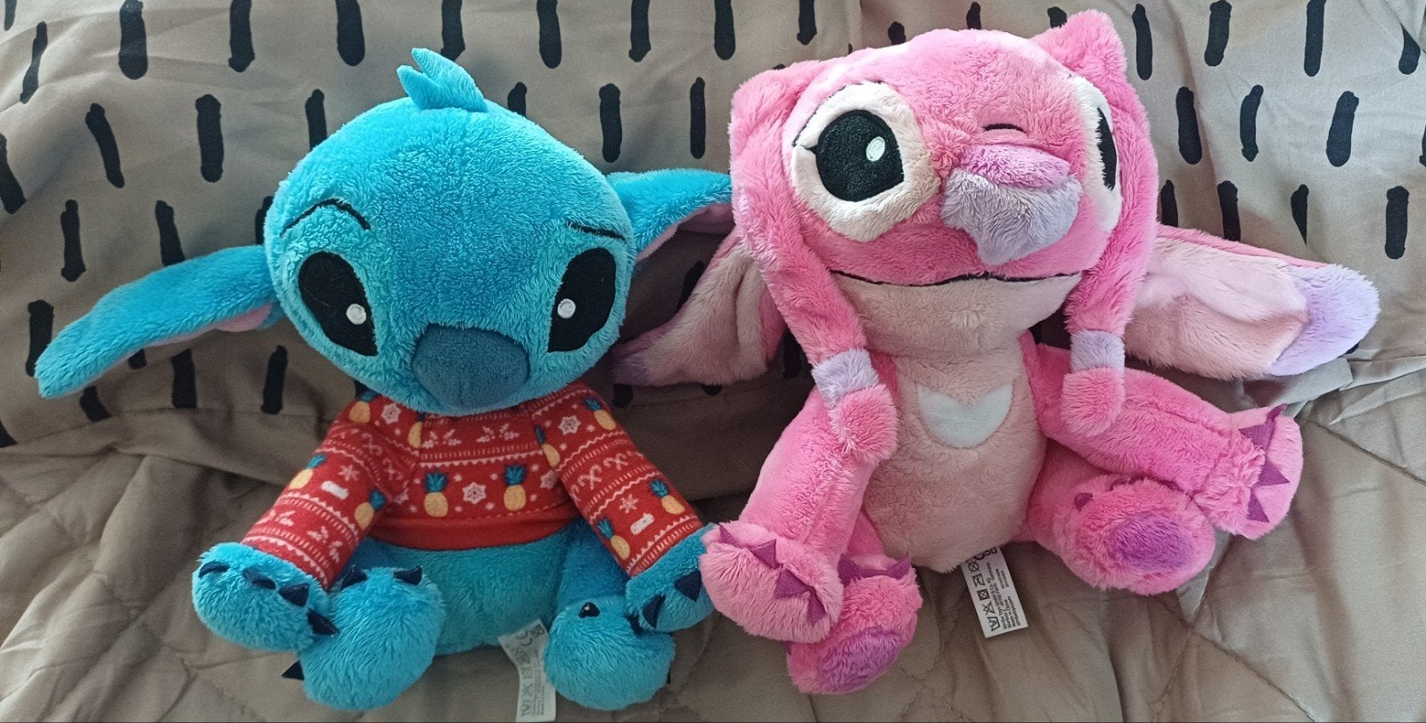 Stitch en Angel knuffels - Zo goed als nieuw, Kinderen en Baby's, Disney, Disney, Blauw, Ophalen of Verzenden