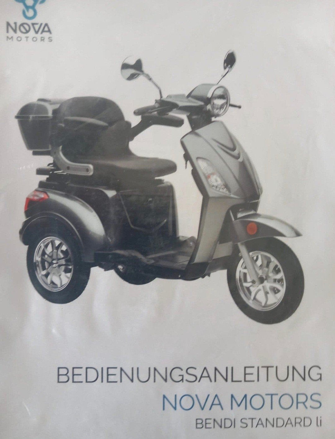 Scootmobiel, NOVA MOTORS, Bendi scootmobiel, 3 wiel, zilver., Zo goed als nieuw, Ophalen, Overige merken, 16 km/u of meer
