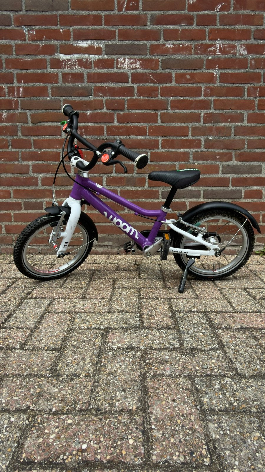 Woom 2 Nieuwstaat, Fietsen en Brommers, Fietsen | Kinderfietsjes, Ophalen of Verzenden, Zo goed als nieuw, Minder dan 16 inch