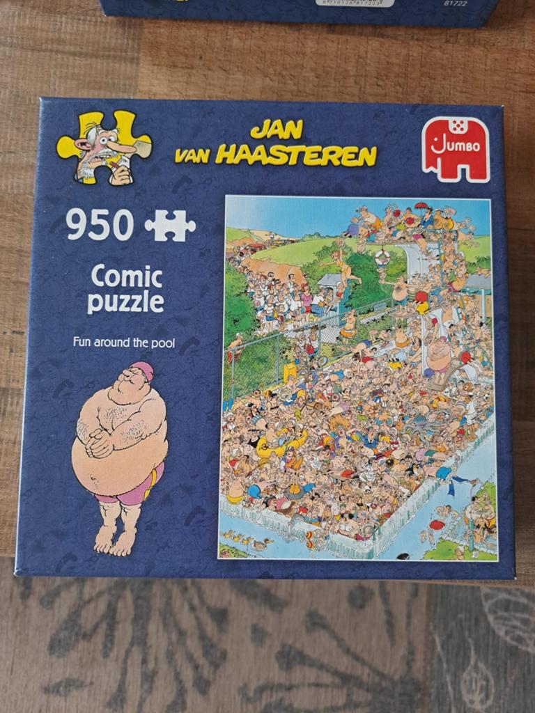 Jan van Haasteren fun around the pool, Ophalen, 500 t/m 1500 stukjes, Zo goed als nieuw