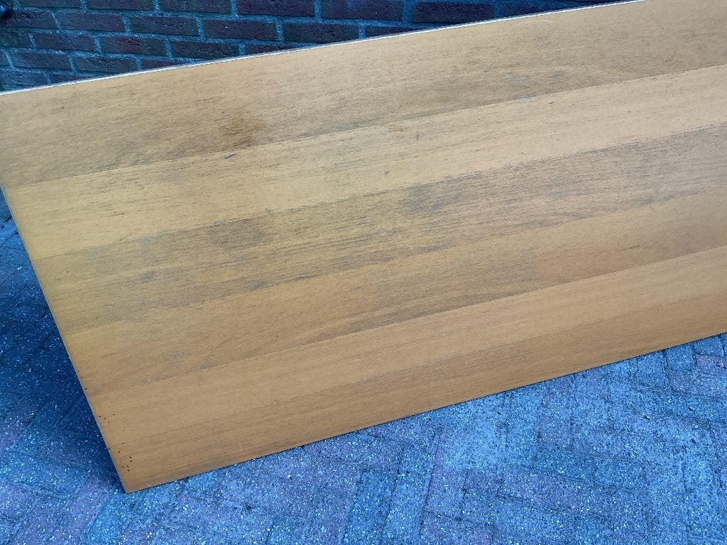 Bureau tafel, Ophalen, Gebruikt, In hoogte verstelbaar, Hout