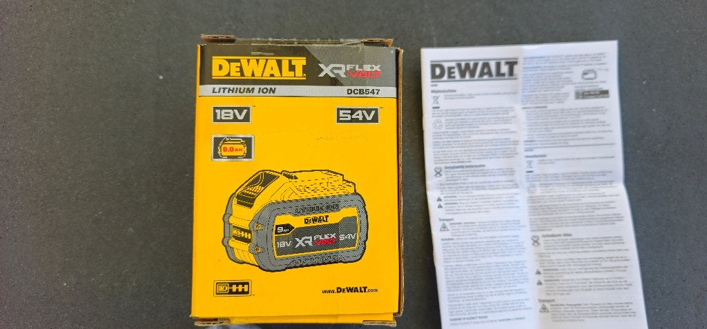 Dewalt flexvolt batterij, Ophalen, Nieuw