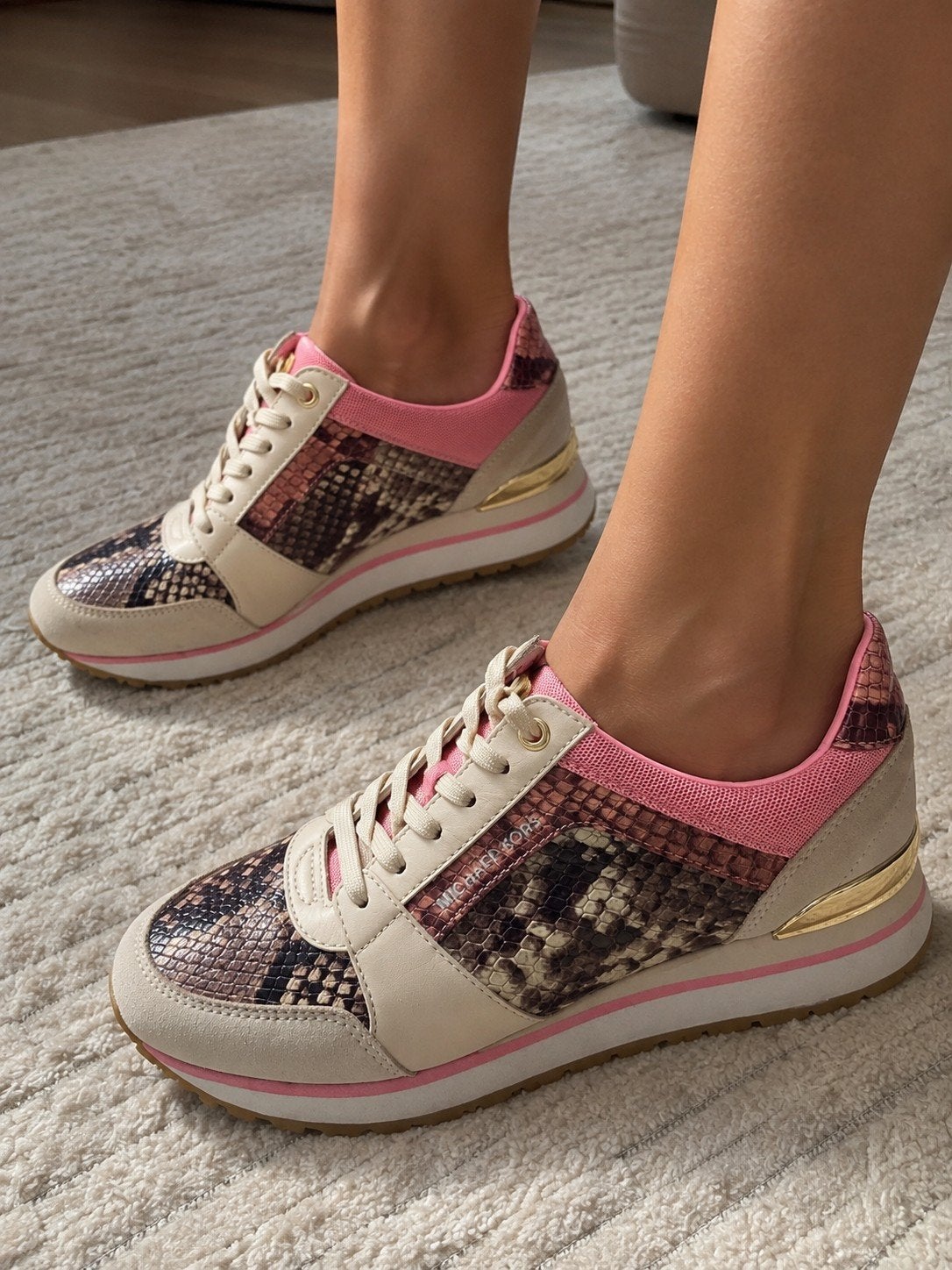 Michael Kors sneakers originele maat 36,5, Michael Kors, Ophalen of Verzenden, Sneakers of Gympen, Roze