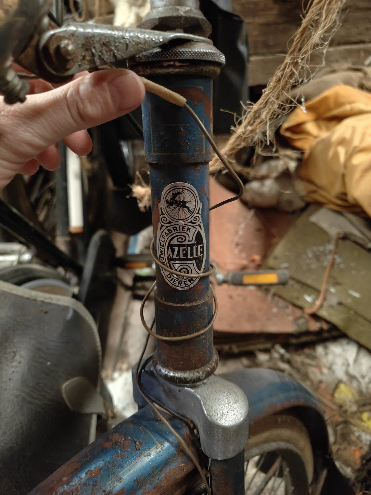 Oude Gazelle fiets van een oud vrouwtje, Fietsen en Brommers, Fietsen | Oldtimers, Ophalen of Verzenden, Gazelle, Jaren '50