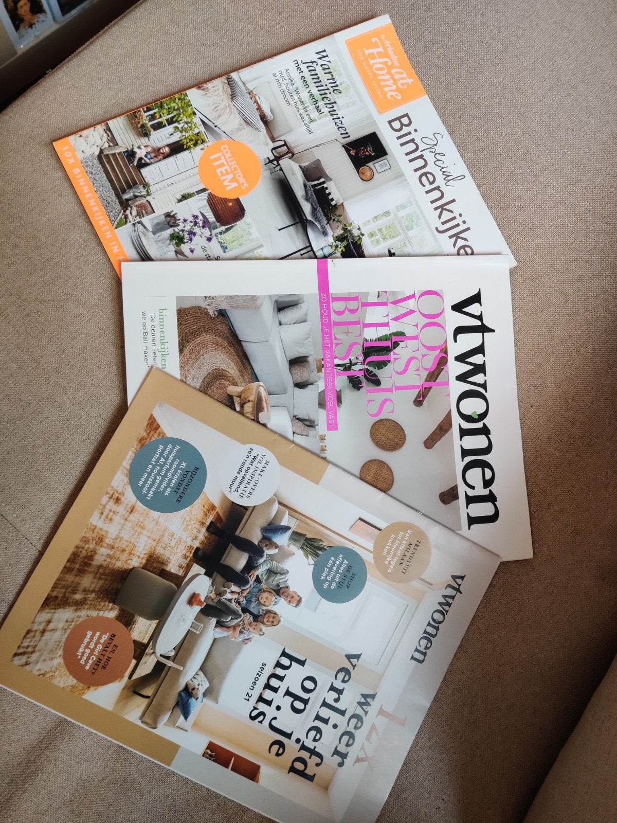 Vtwonen & At Home Woonmagazines - Set van 3, Boeken, Ophalen of Verzenden, Gelezen, Overige typen