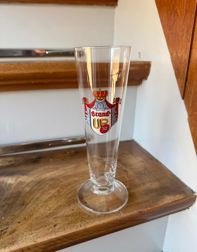 Brand's Up '52 bierglas, Ophalen of Verzenden, Zo goed als nieuw, Glas of Glazen, Brand