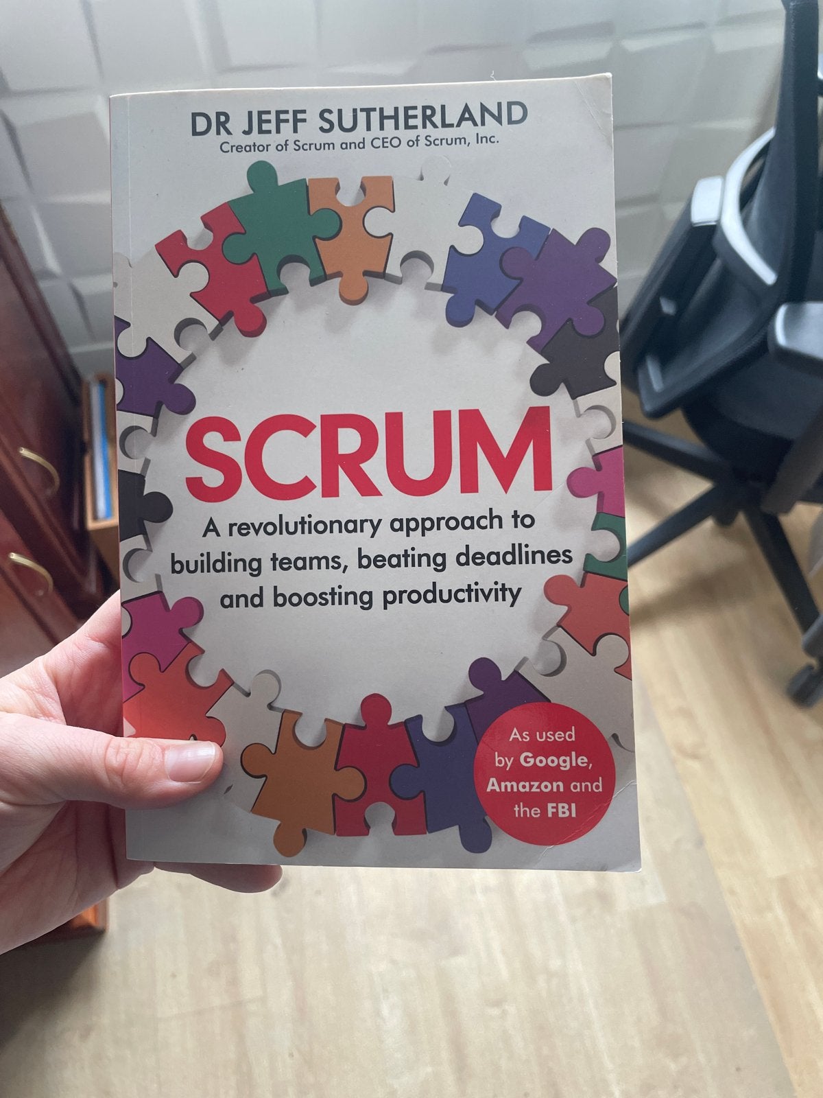 SCRUM - Dr. Jeff Sutherland - Boek over projectmanagement, Boeken, Ophalen of Verzenden, Zo goed als nieuw, Vakgebied of Industrie