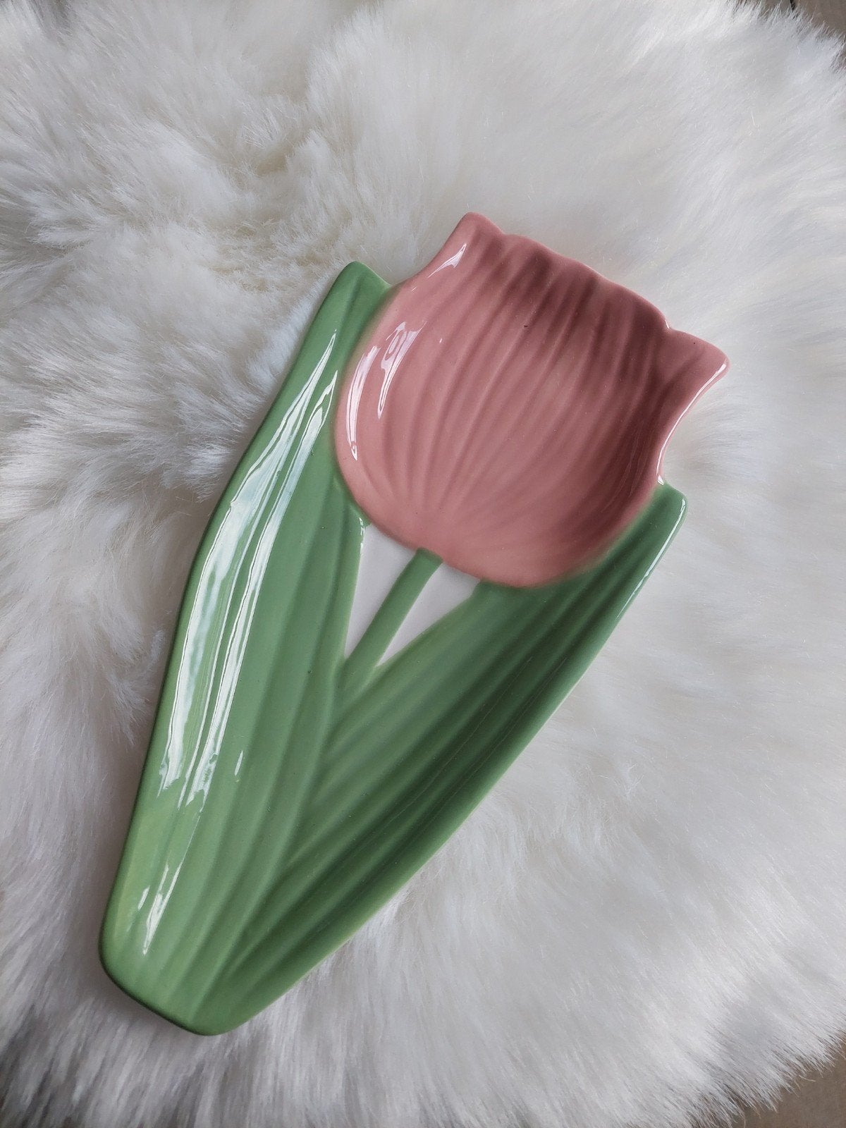 tulp schaaltje / lepelhouder nieuwstaat, Ophalen, Overige merken, Overige stijlen, Aardewerk