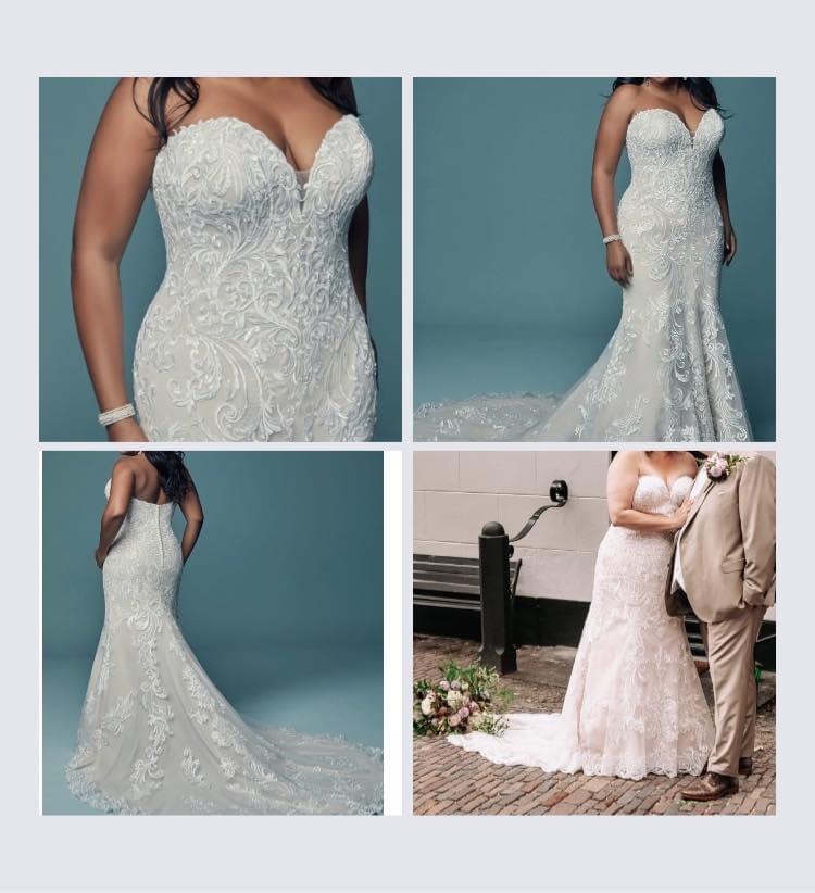 Trouwjurk van Maggie Sottero, Kleding | Dames, Trouwkleding en Trouwaccessoires, Zo goed als nieuw, Trouwjurk, Overige kleuren