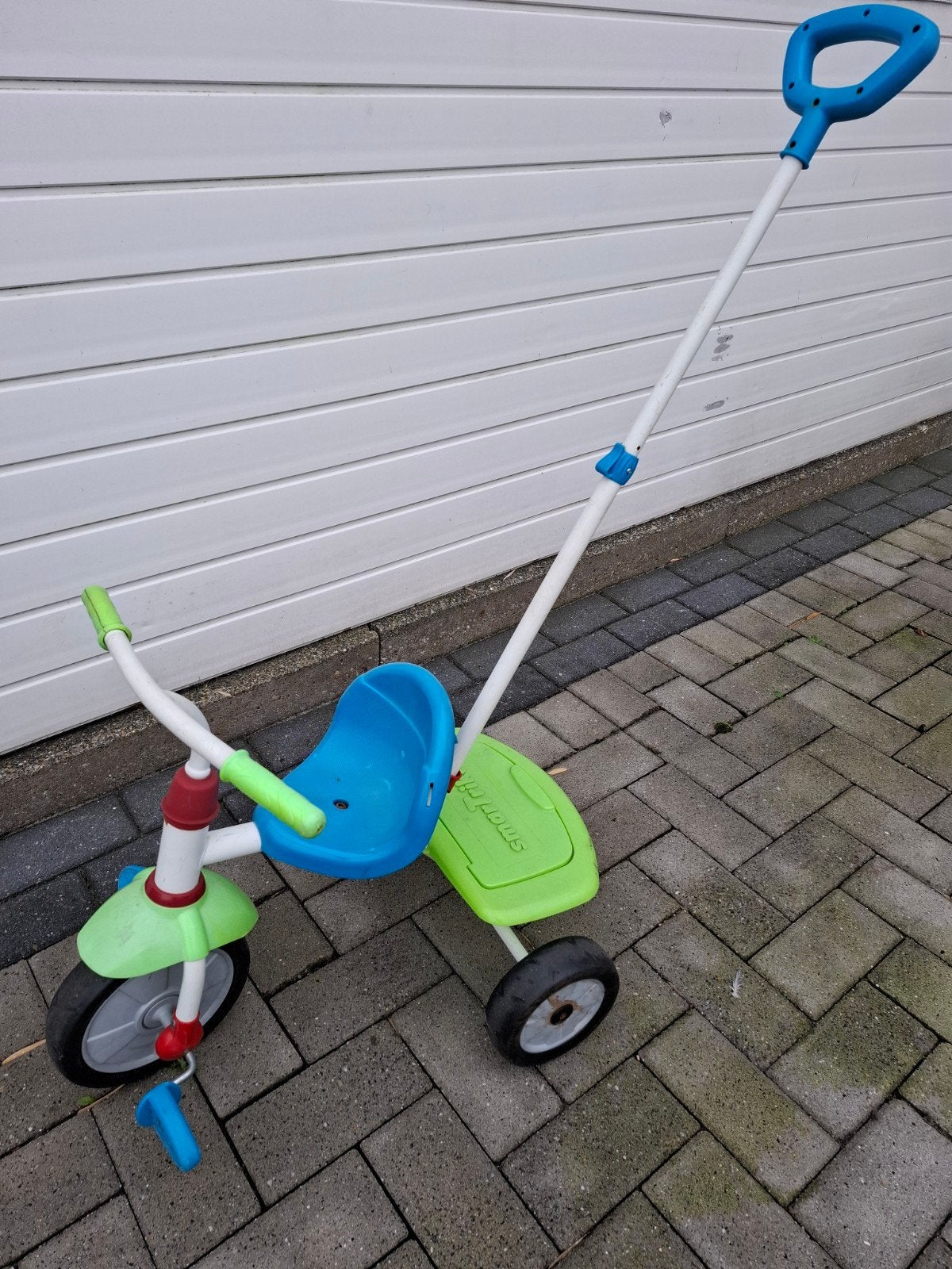 Driewieler met duwstang, Ophalen, Gebruikt, Smart Trike, Duwstang