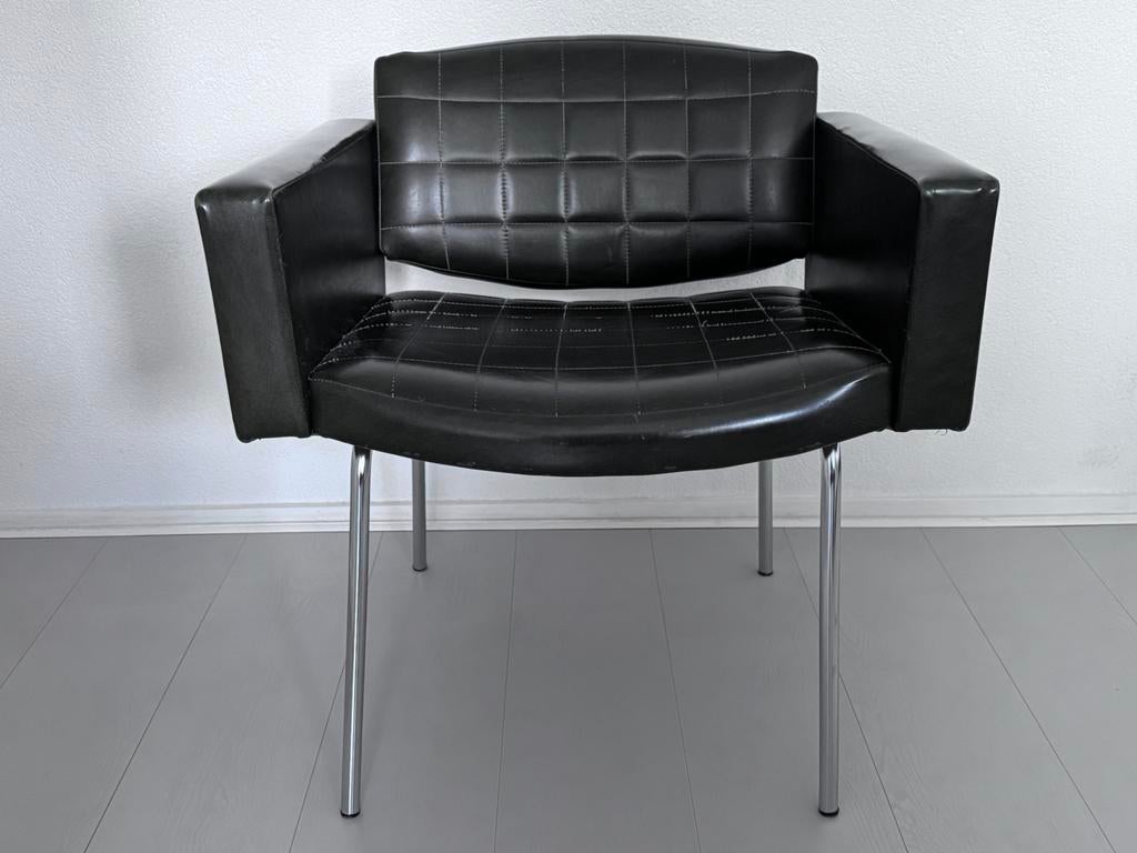 Fauteuil jaren zestig, chique donker groen, Ophalen, Gebruikt, Overige kleuren, Overige materialen
