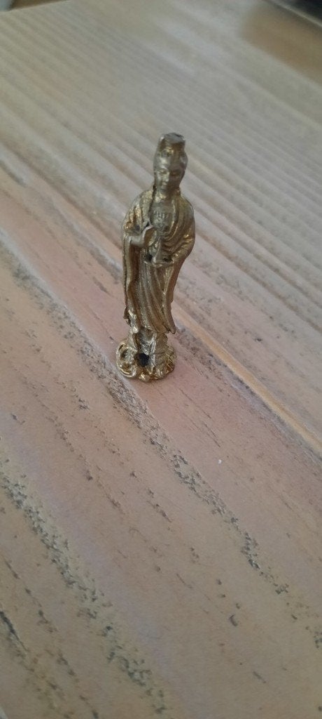 Mini-buddha brons, Ophalen of Verzenden
