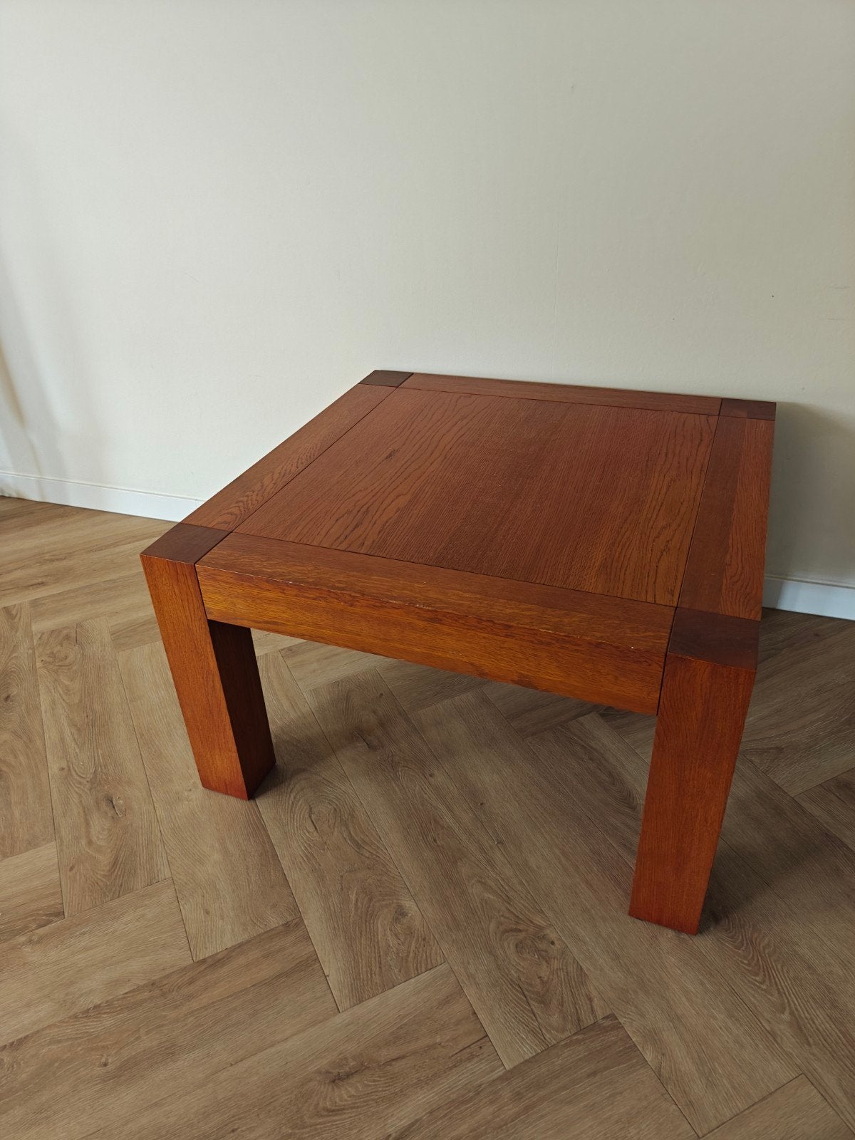 Houten salontafel 80x80 cm - Goede staat, Ophalen, 50 tot 100 cm, Vierkant, 50 tot 100 cm