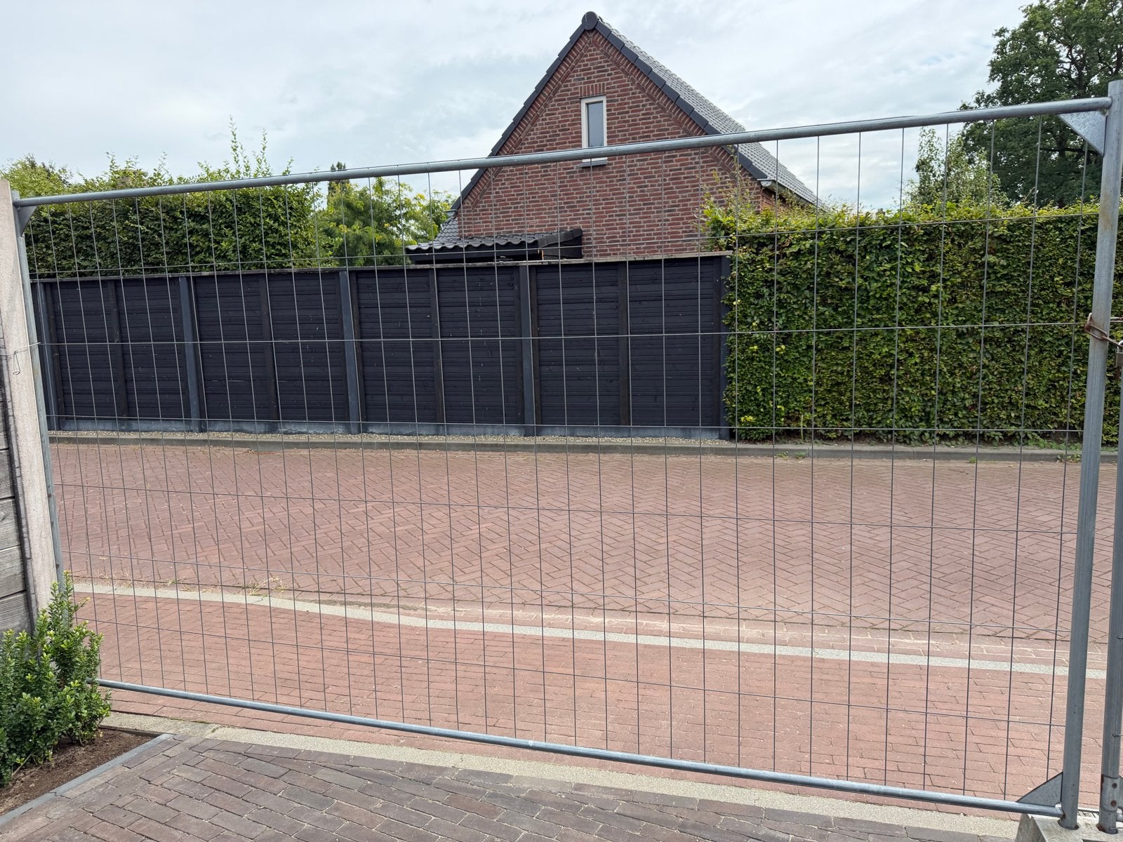 Bouwhek te koop 1st 3,45x2m, Tuin en Terras, Tuinhekken en Hekwerk, Ophalen, Gebruikt, IJzer, Overige typen