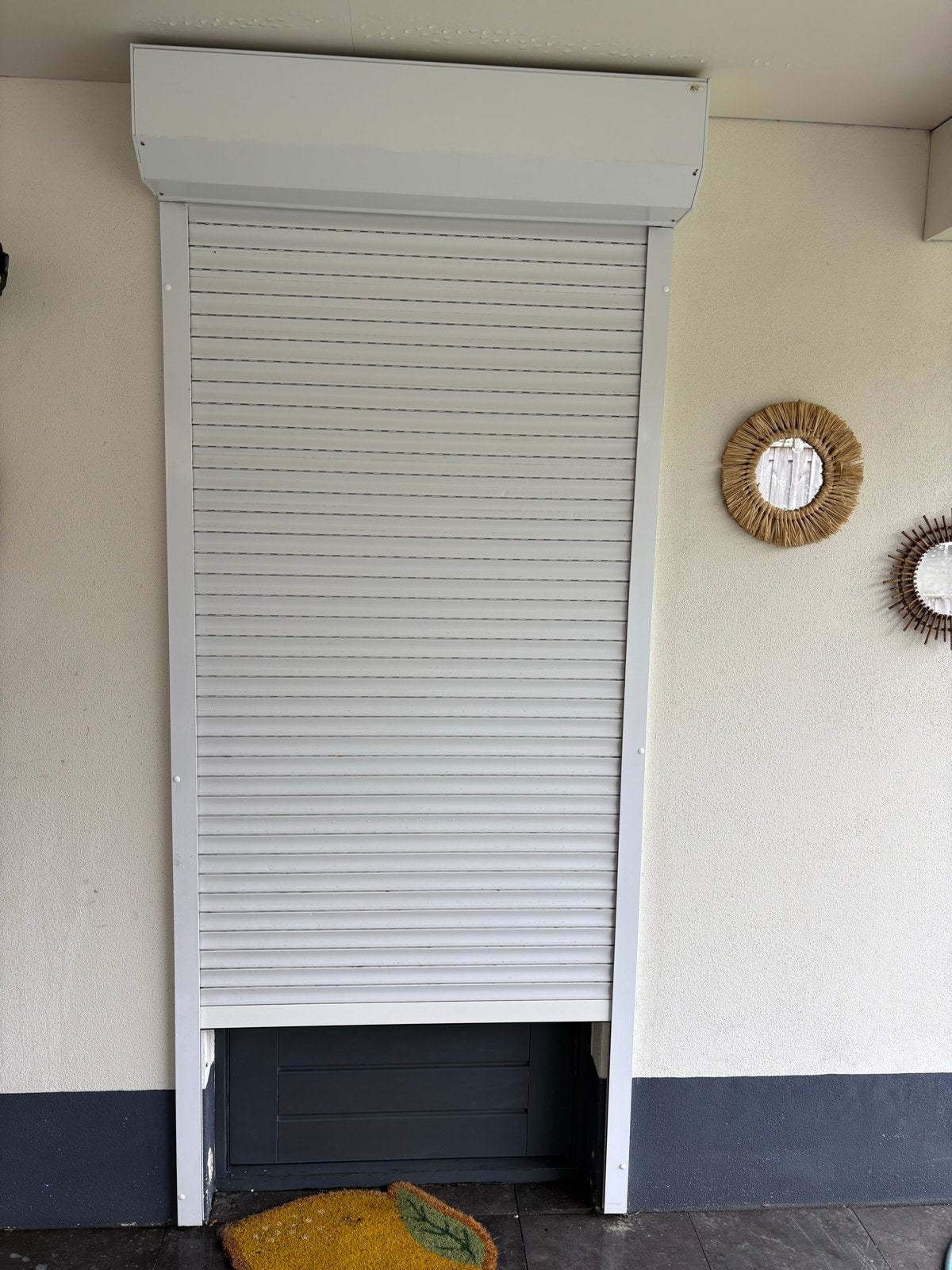 Elektrisch rolluik Beckers - H 2.19m x B 1.03m, Ophalen, Gebruikt, 100 tot 150 cm, 200 cm of meer