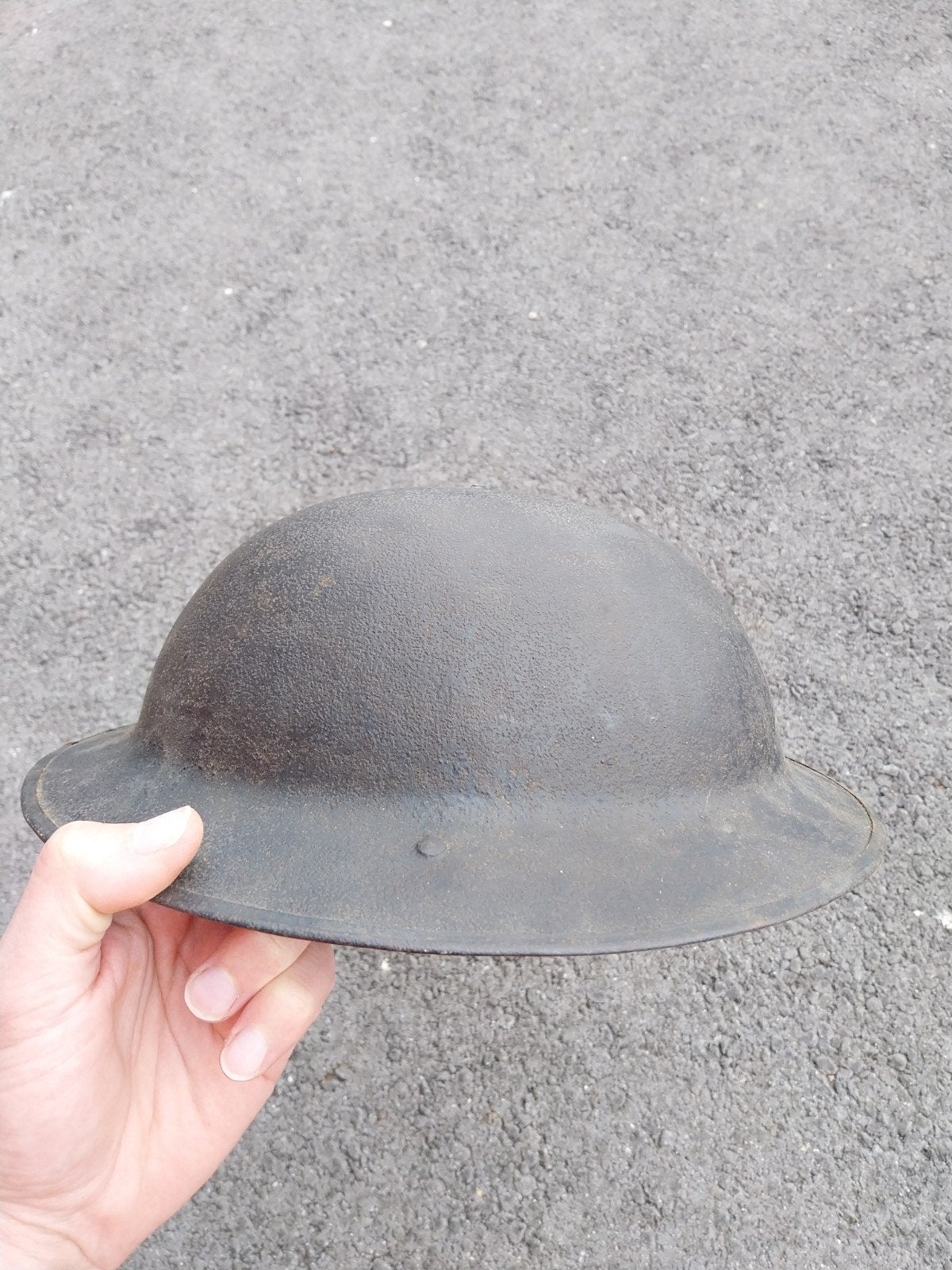 britse brodie mkI helm wo1 14-18, Verzamelen, Ophalen of Verzenden, Landmacht, Helm of Baret