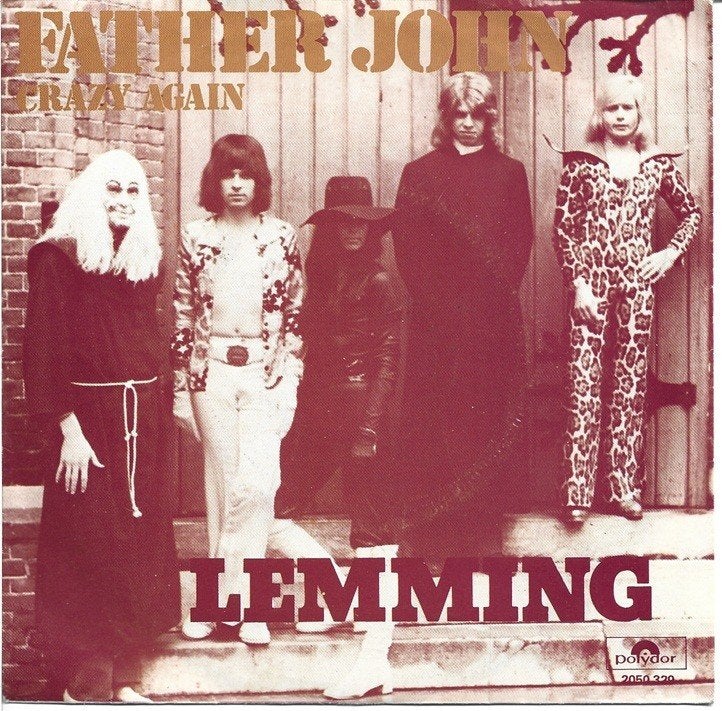 Lemming - Father John - Crazy Again, Gebruikt, Verzenden, Originele persing, 7 inch