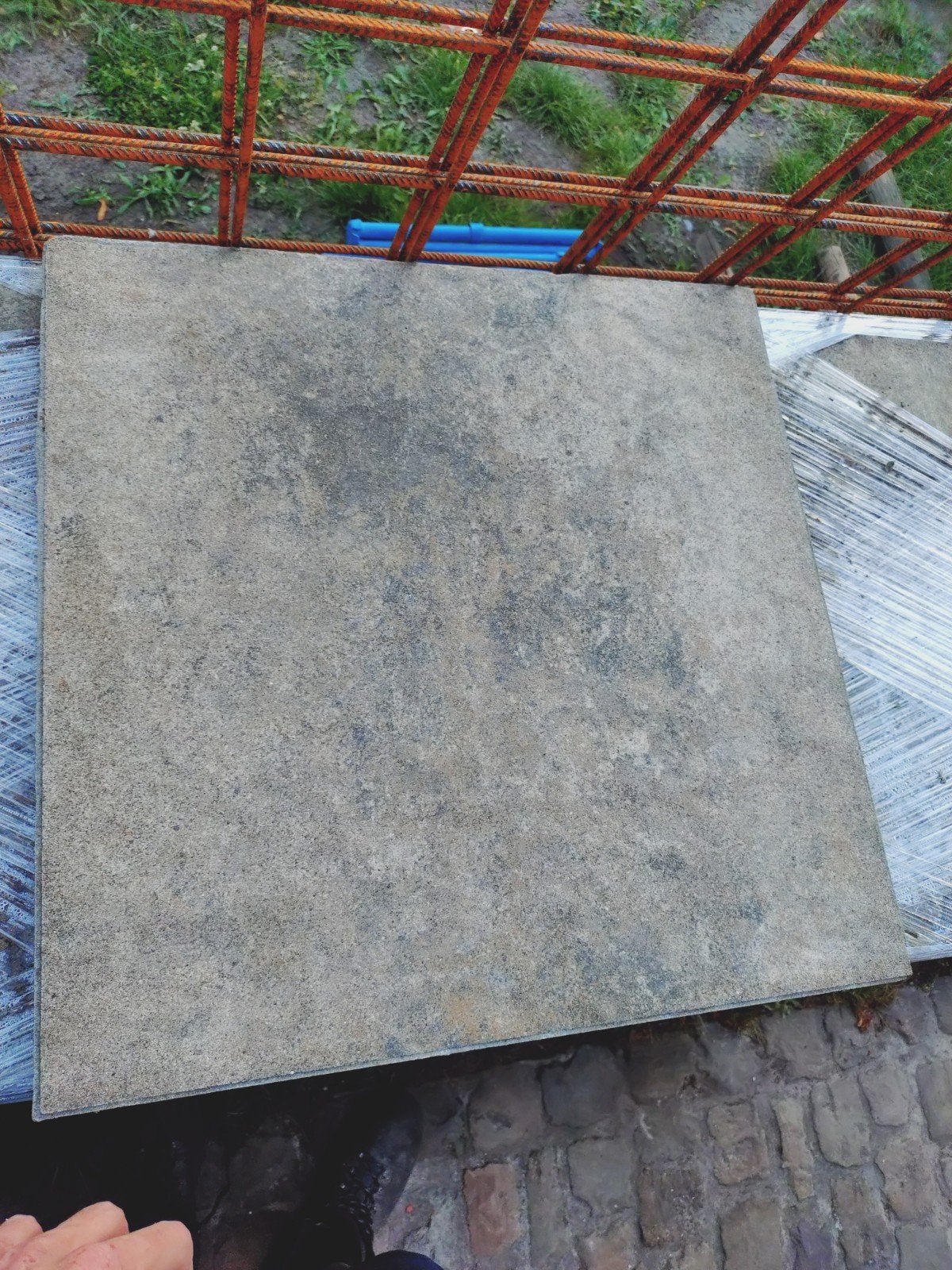 14,⁰⁴m² Grote beige terras tegels 60x60x4 cm van Red Sun, Ophalen, Gebruikt, 10 m² of meer, Vloertegels