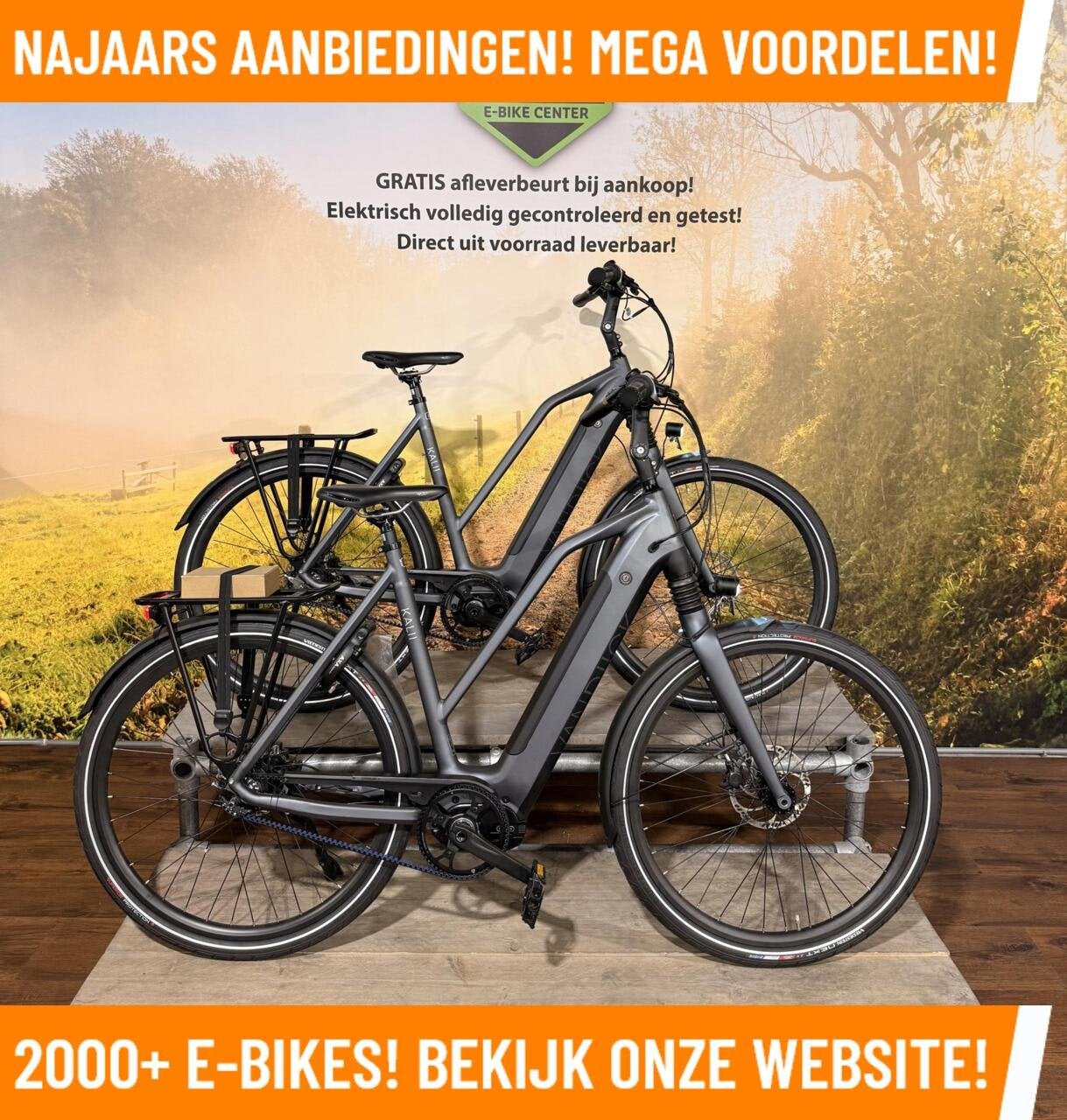 Van Dijck Kalli Elektrische fiets met Bafang midden motor!, Fietsen en Brommers, 59 cm of meer, Nieuw, 50 km per accu of meer