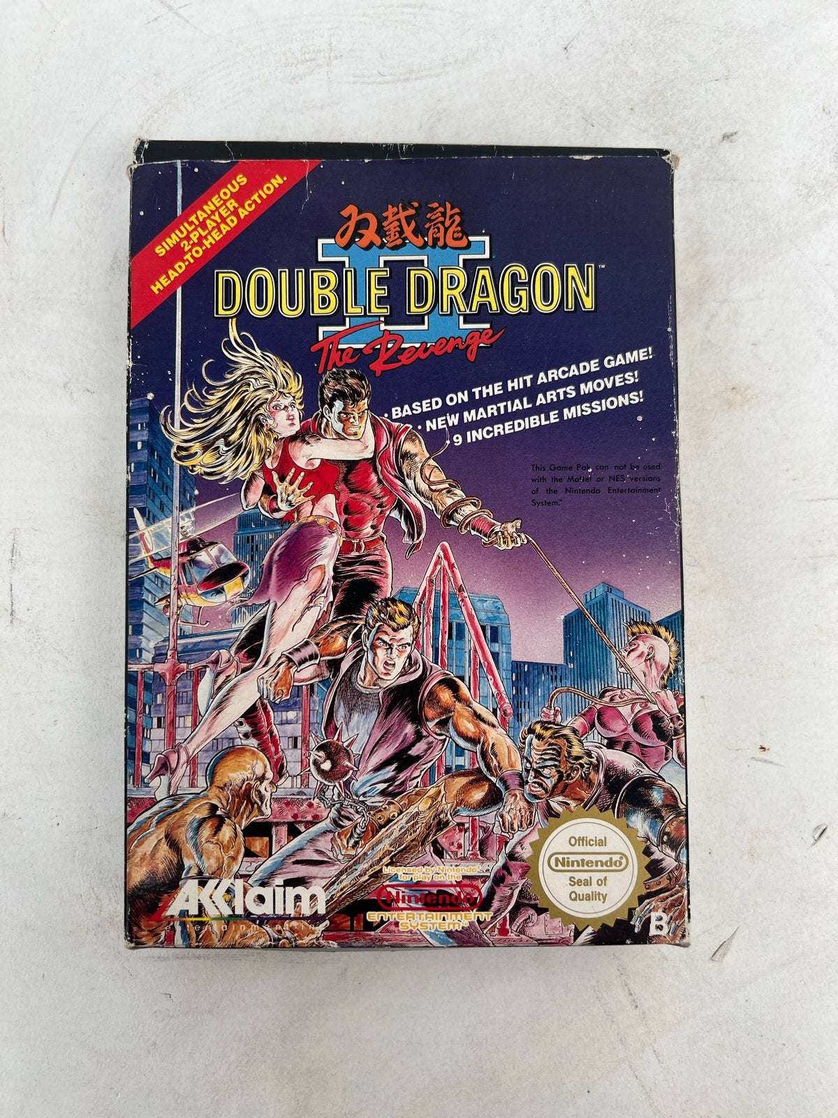 Vintage Double Dragon II: The Revenge NES (PAL) - Compleet, Spelcomputers en Games, Gebruikt, Vechten, 2 spelers, Eén computer