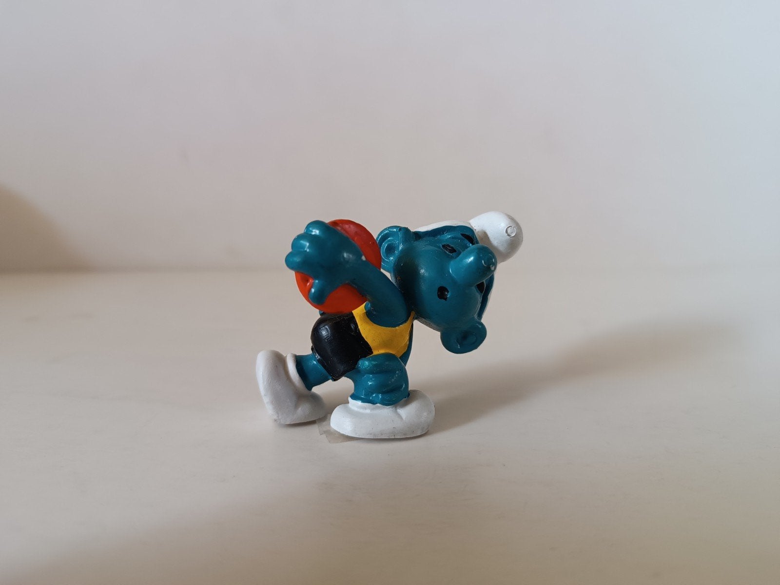 Schleich Smurfen Collectie: Discuswerper Smurf, Ophalen of Verzenden, Gebruikt, Overige Smurfen, Poppetje, Figuurtje of Knuffel