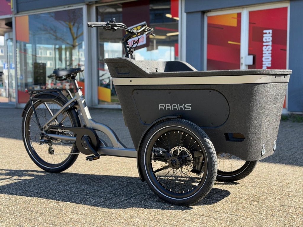 Fietshokje Raaks: Raaks Rover elektrische bakfiets Nieuw!, 4 kinderen of meer, Huif, Niet ingevuld, Nieuw