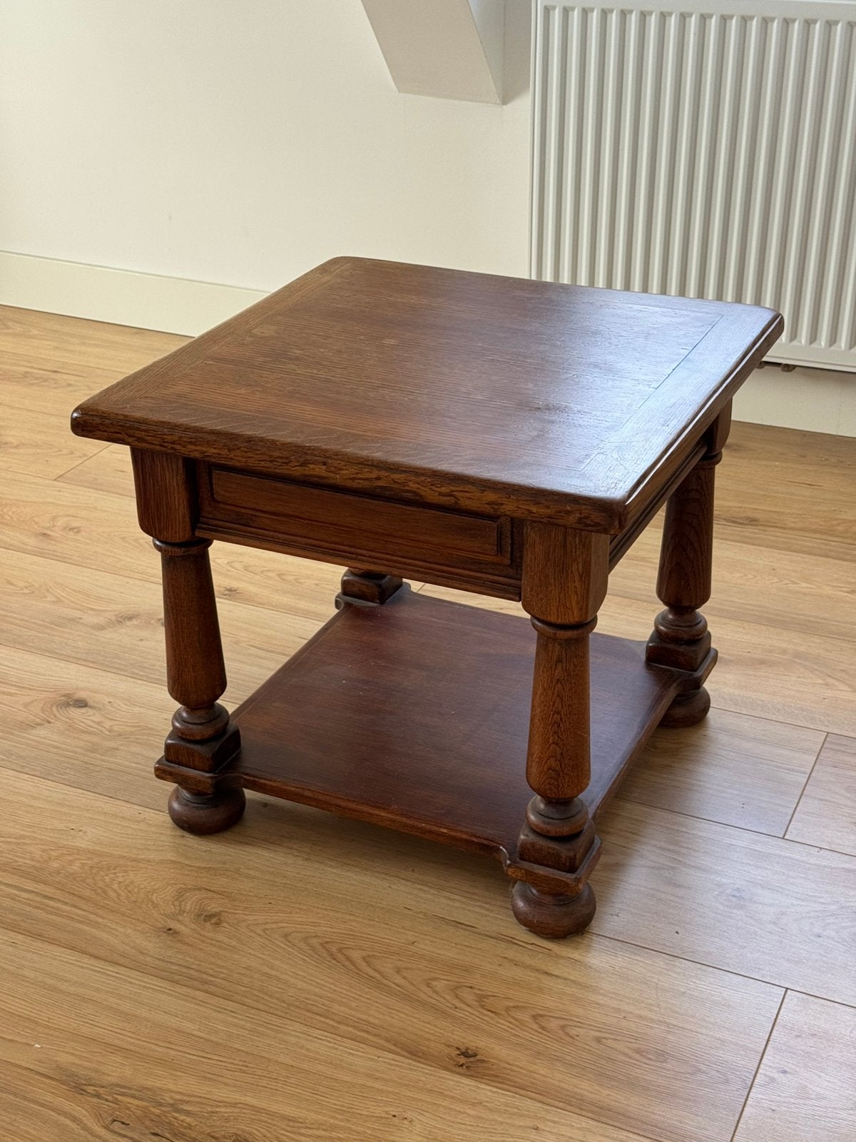 Solid Oak Side Table / Coffee Table - Houten Bijzettafel, Ophalen, Gebruikt, 50 tot 100 cm, Eikenhout
